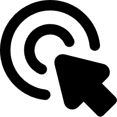 Arrow Cursor Click 2 Icon from Core Remix Set