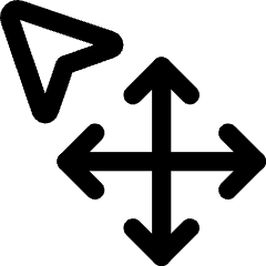 Arrow Cursor Move Icon from Core Line Set
