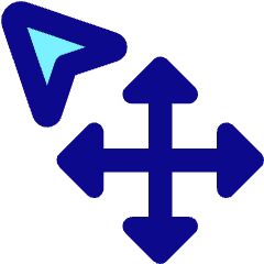 Arrow Cursor Move Icon from Core Pop Set