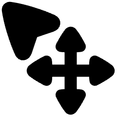Arrow Cursor Move Icon from Plump Solid Set