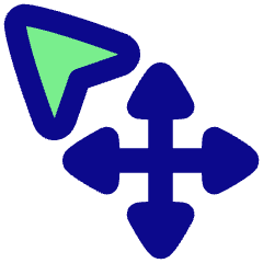 Arrow Cursor Move Icon from Plump Pop Set