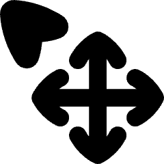 Arrow Cursor Move Icon from Flex Solid Set