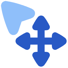 Arrow Cursor Move Icon from Plump Flat Set