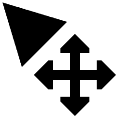 Arrow Cursor Move Icon from Sharp Solid Set