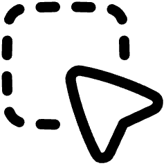 Cursor Area Selection 1 Icon from Plump Line Set