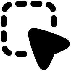 Cursor Area Selection 1 Icon from Plump Solid Set