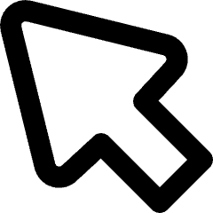 Cursor Arrow 1 Icon from Micro Line Set