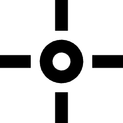 Cursor Crosshair Icon from Sharp Remix Set