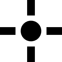 Cursor Crosshair Icon from Sharp Solid Set
