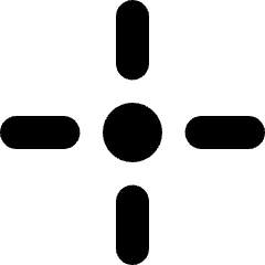 Cursor Crosshair Icon from Micro Solid Set