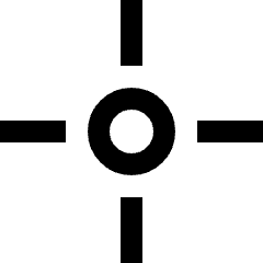 Cursor Crosshair Icon from Sharp Line Set