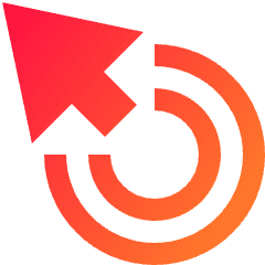 Cursor Drag Click Icon from Sharp Gradient Set
