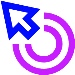 Cursor Drag Click Icon from Sharp Neon Set
