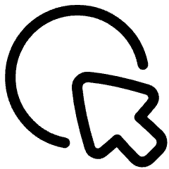 Cursor Highlight Icon from Plump Line Set