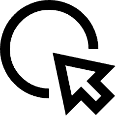 Cursor Highlight Icon from Sharp Line Set