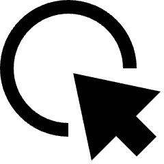 Cursor Highlight Icon from Sharp Solid Set