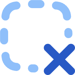 Cursor Remove Selection Icon from Flex Flat Set