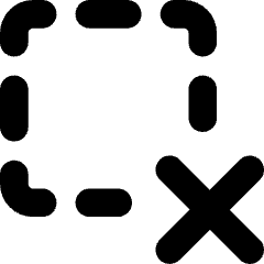Cursor Remove Selection Icon from Core Solid Set