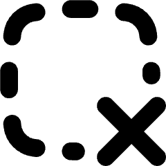 Cursor Remove Selection Icon from Flex Solid Set