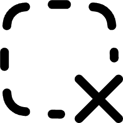 Cursor Remove Selection Icon from Flex Line Set