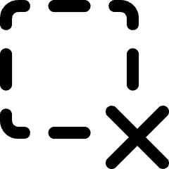 Cursor Remove Selection Icon from Core Line Set