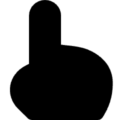 Hand Cursor Icon from Flex Solid Set