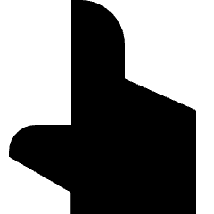 Hand Cursor Icon from Sharp Solid Set