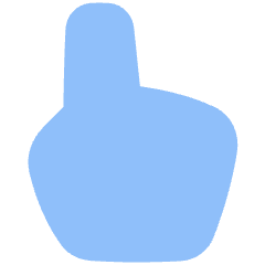 Hand Cursor Icon from Plump Flat Set