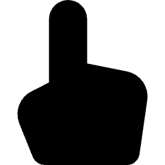 Hand Cursor Icon from Core Solid Set