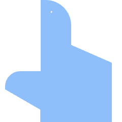 Hand Cursor Icon from Sharp Flat Set