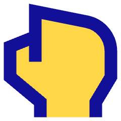 Hand Grab Icon from Sharp Pop Set