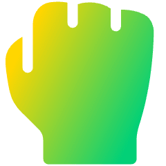 Hand Grab Icon from Plump Gradient Set
