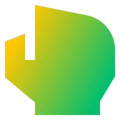 Hand Grab Icon from Sharp Gradient Set