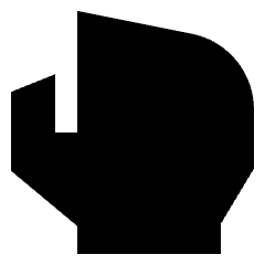 Hand Grab Icon from Sharp Solid Set