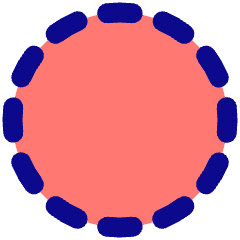 Select Circle Area 1 Icon from Plump Pop Set