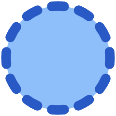 Select Circle Area 1 Icon from Plump Flat Set