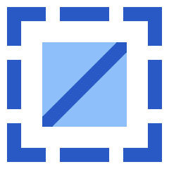 Select None Icon from Sharp Flat Set