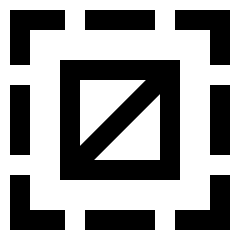 Select None Icon from Sharp Line Set