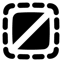 Select None Icon from Plump Solid Set