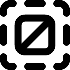 Select None Icon from Micro Line Set