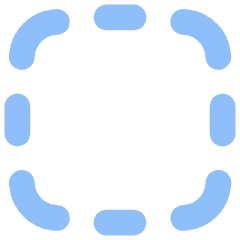 Select Square Area 1 Icon from Flex Flat Set