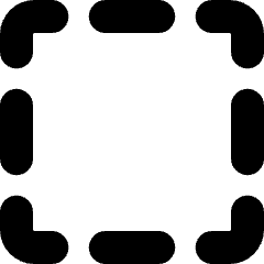 Select Square Area 1 Icon from Micro Solid Set