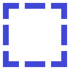 Select Square Area 1 Icon from Sharp Duo Set