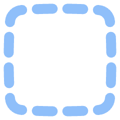 Select Square Area 1 Icon from Plump Flat Set