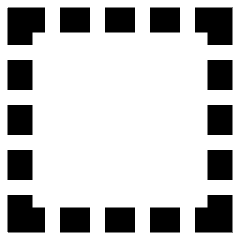 Select Square Area 2 Icon from Sharp Remix Set