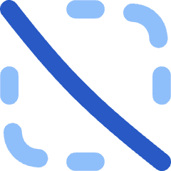 Selection Slash Icon from Flex Flat Set