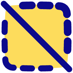 Selection Slash Icon from Plump Pop Set