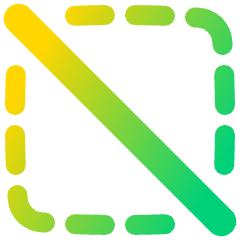 Selection Slash Icon from Plump Gradient Set