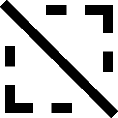 Selection Slash Icon from Sharp Line Set