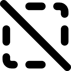Selection Slash Icon from Core Solid Set